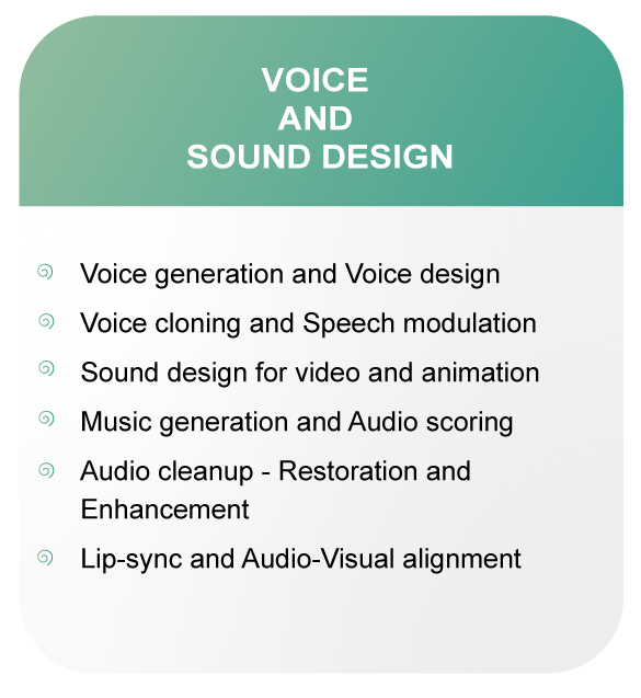 Voice and Sound Design